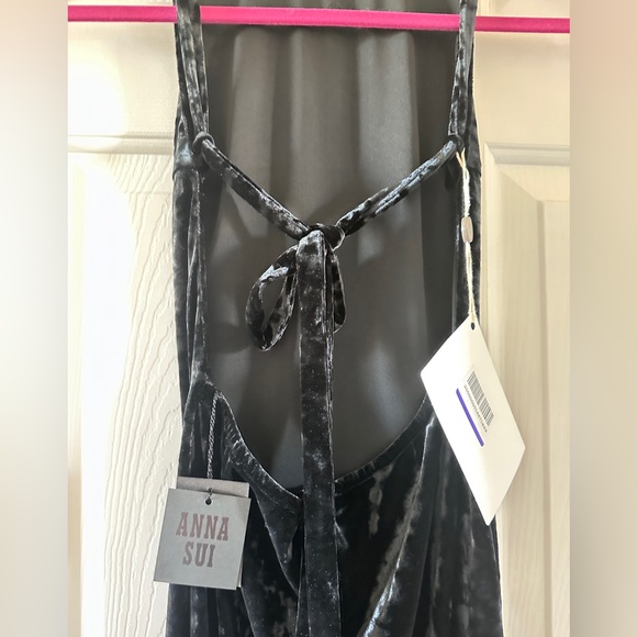 Anna Sui Crushed Velvet Maxi Dress - Picture 8 of 10